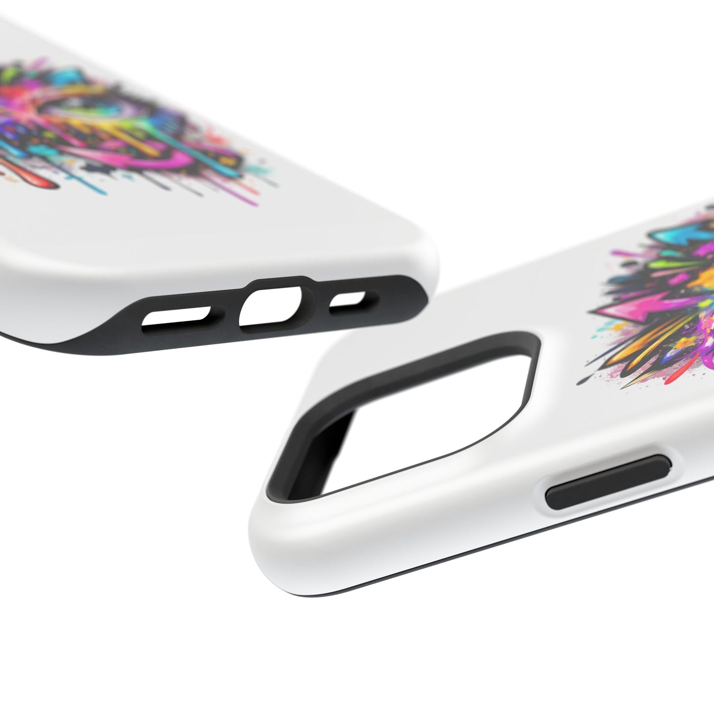 Magnetic Impact-Resistant Case — Colorful Dripping Owl Phone Cover