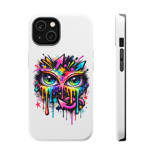 Magnetic Impact-Resistant Case — Colorful Dripping Owl Phone Cover