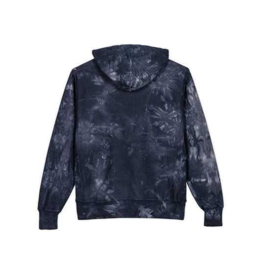 Champion Tie-Dye Hoodie with AZ Embroidery – Dark Swirl Edition