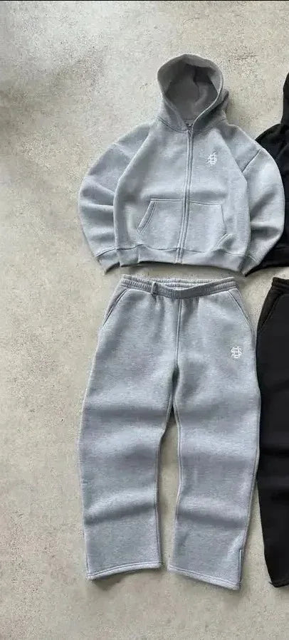 Men’s Quilted Winter Jacket with Hood – Relaxed Fit Streetwear Style