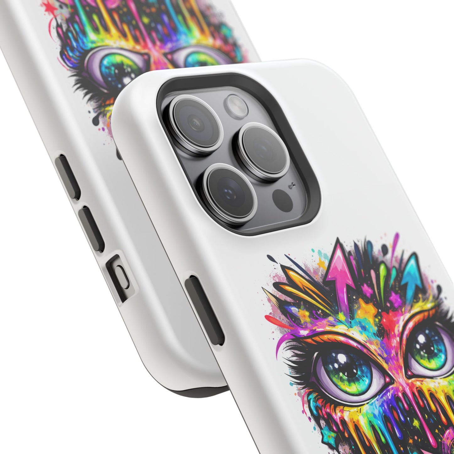 Magnetic Impact-Resistant Case — Colorful Dripping Owl Phone Cover