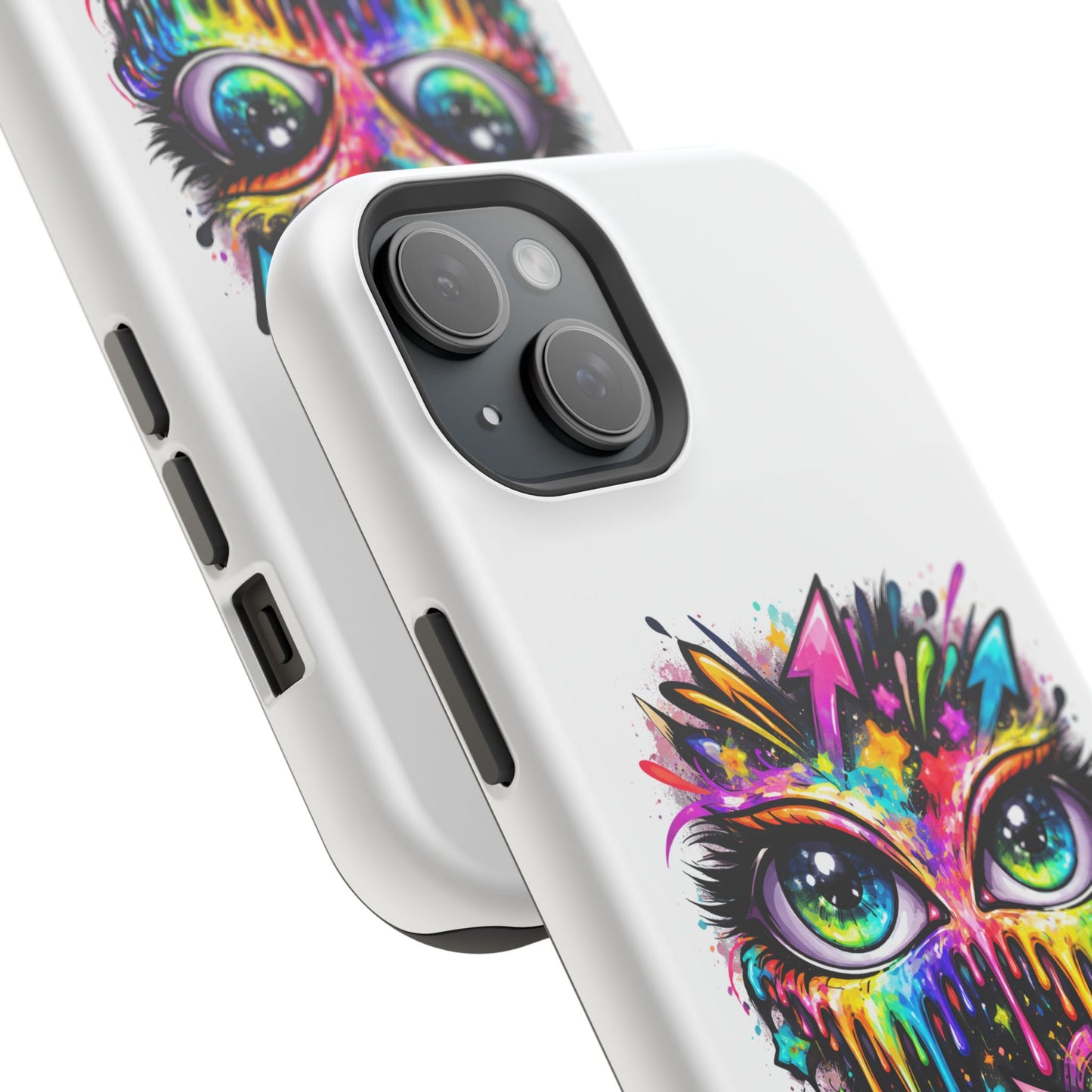 Magnetic Impact-Resistant Case — Colorful Dripping Owl Phone Cover