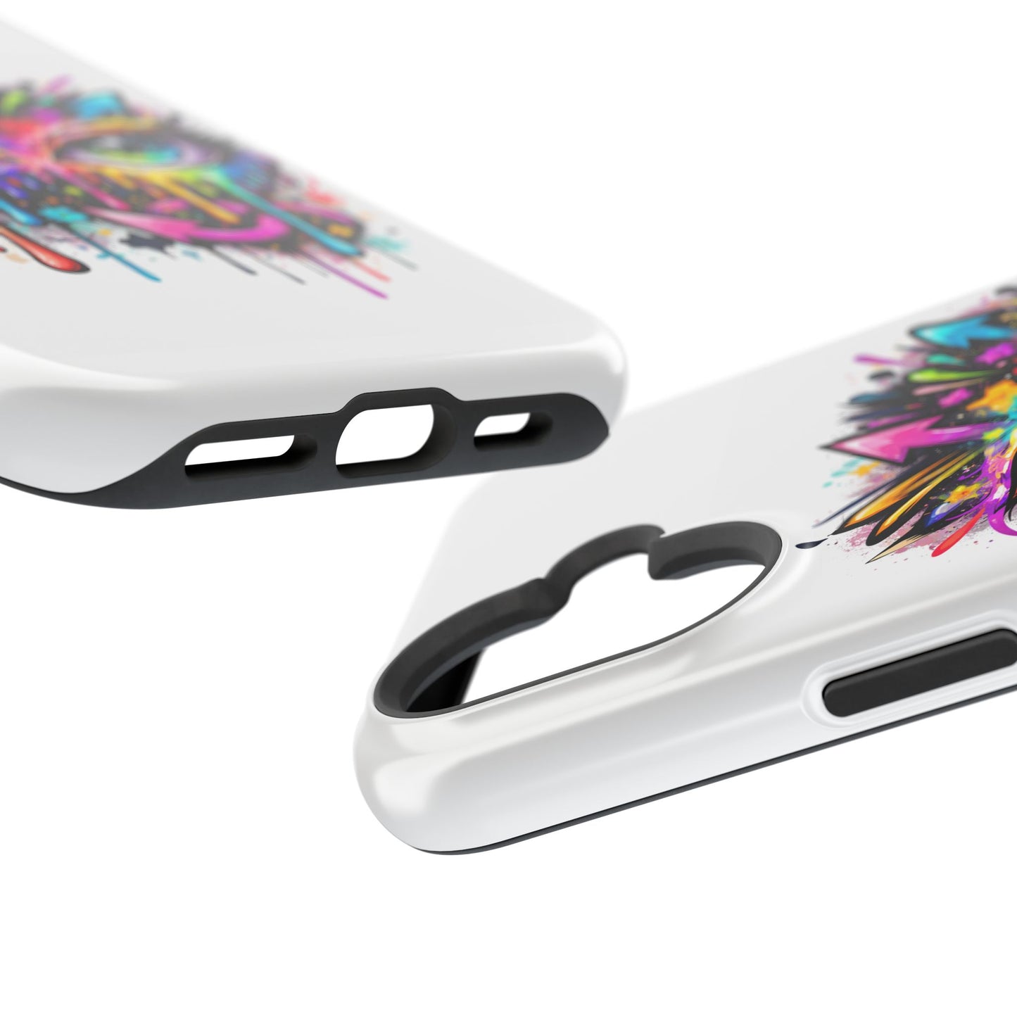 Magnetic Impact-Resistant Case — Colorful Dripping Owl Phone Cover