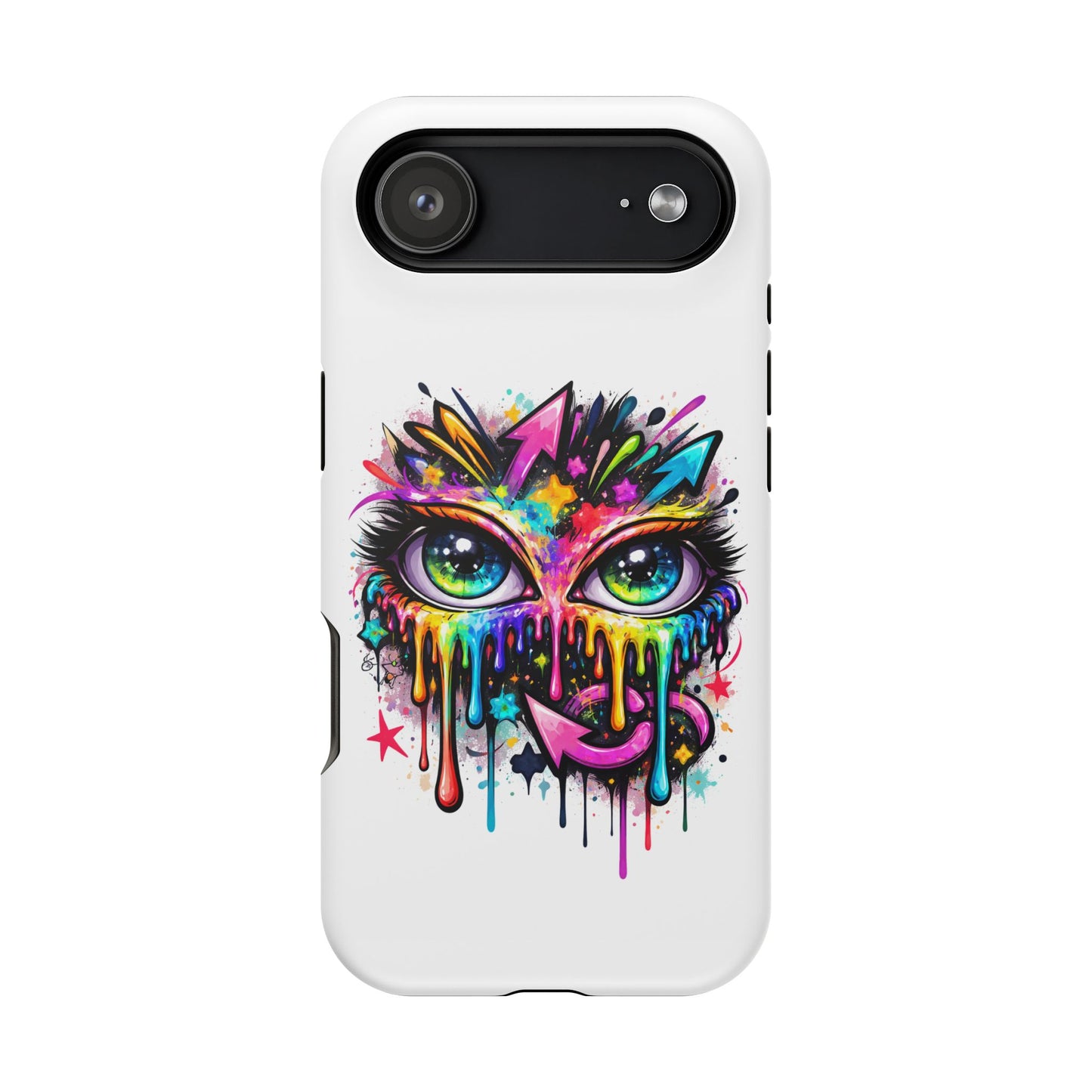Magnetic Impact-Resistant Case — Colorful Dripping Owl Phone Cover