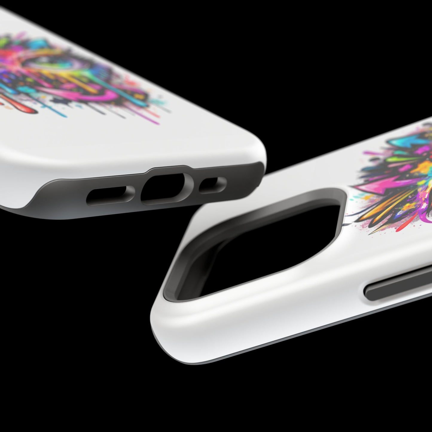 Magnetic Impact-Resistant Case — Colorful Dripping Owl Phone Cover