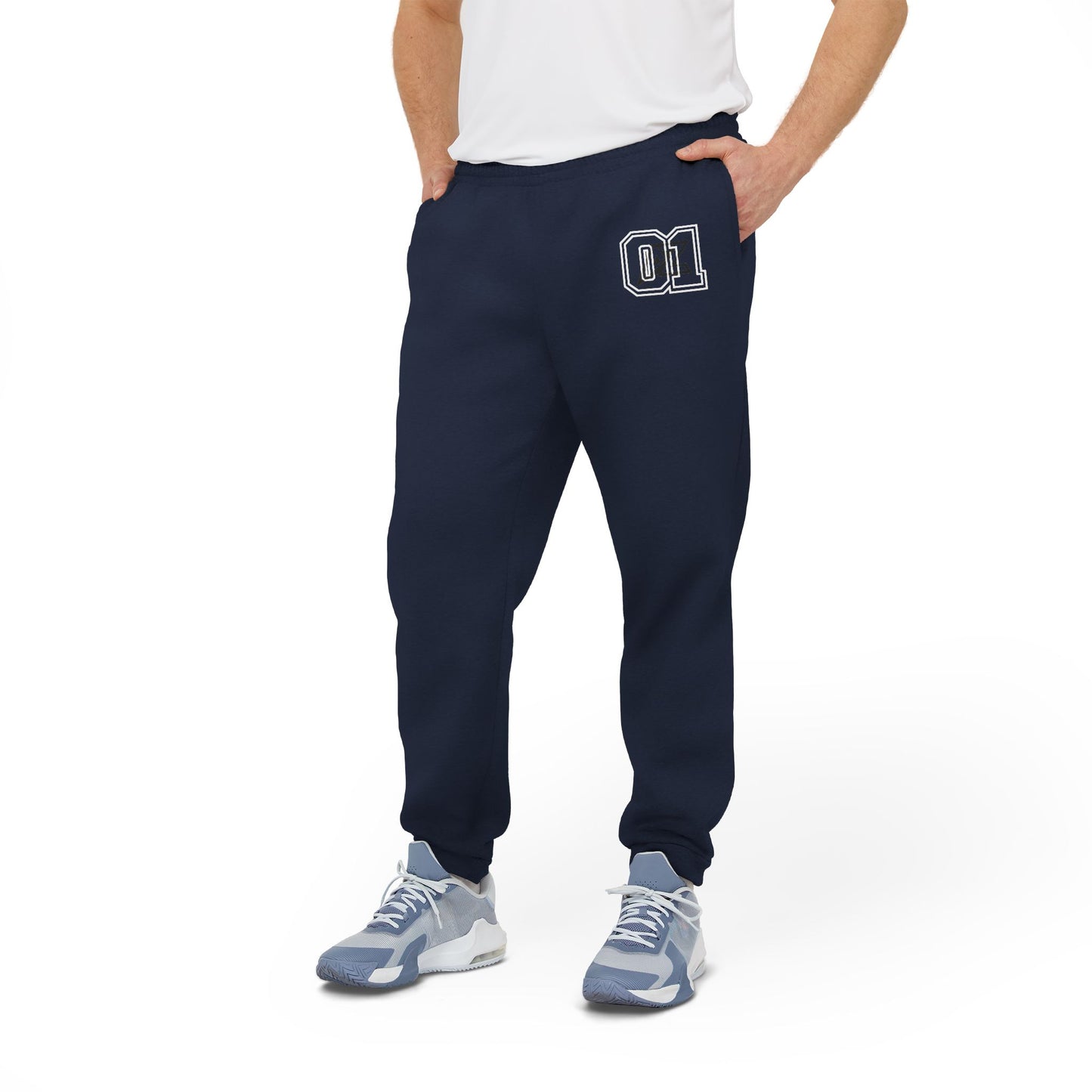 Adidas Fleece Joggers with AZ Logo – Lightweight Athletic Sweatpants