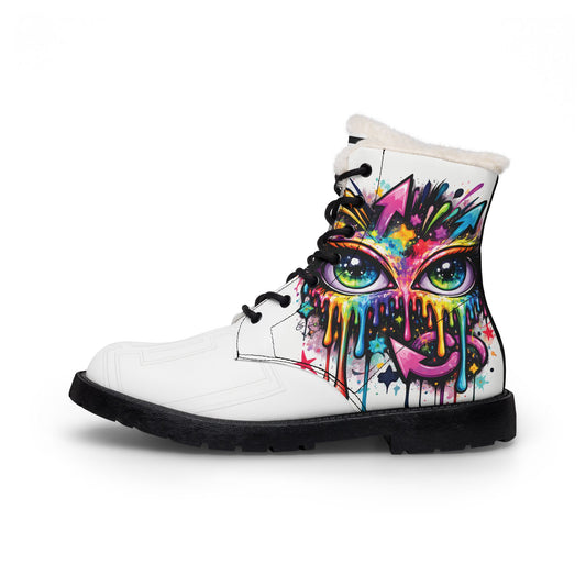 AZ Drip Cat Leather Winter Boots