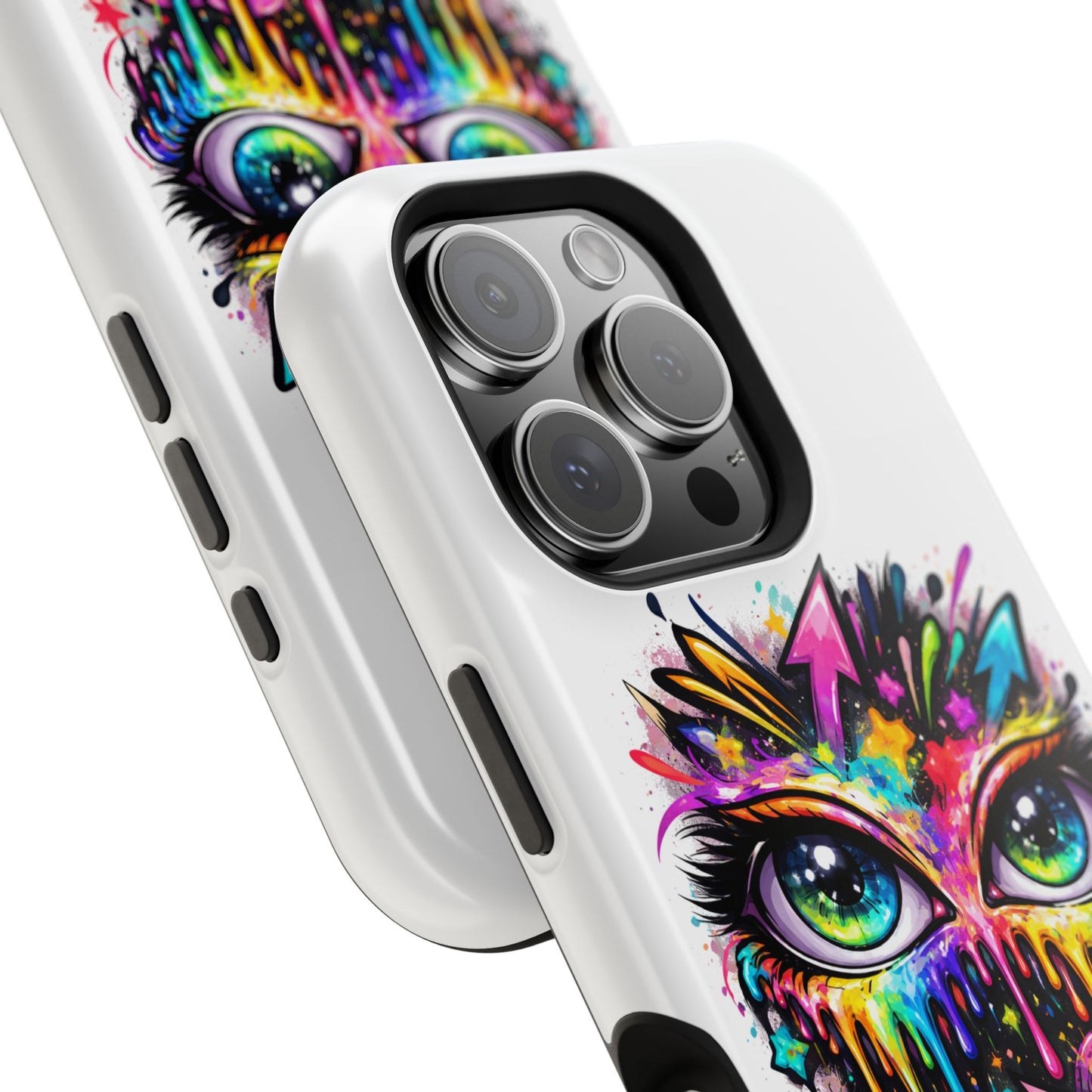 Magnetic Impact-Resistant Case — Colorful Dripping Owl Phone Cover