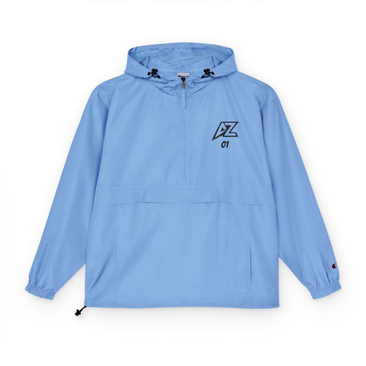 Champion Packable Anorak Jacket with AZ 01 Logo – Lightweight Hooded Windbreaker