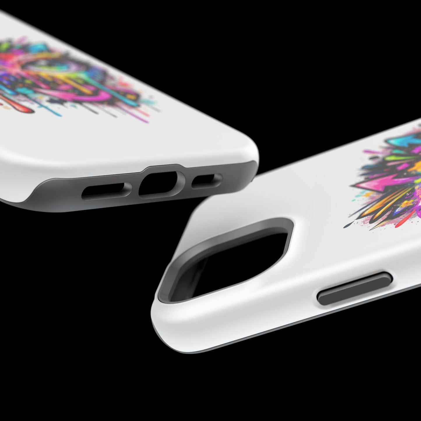 Magnetic Impact-Resistant Case — Colorful Dripping Owl Phone Cover