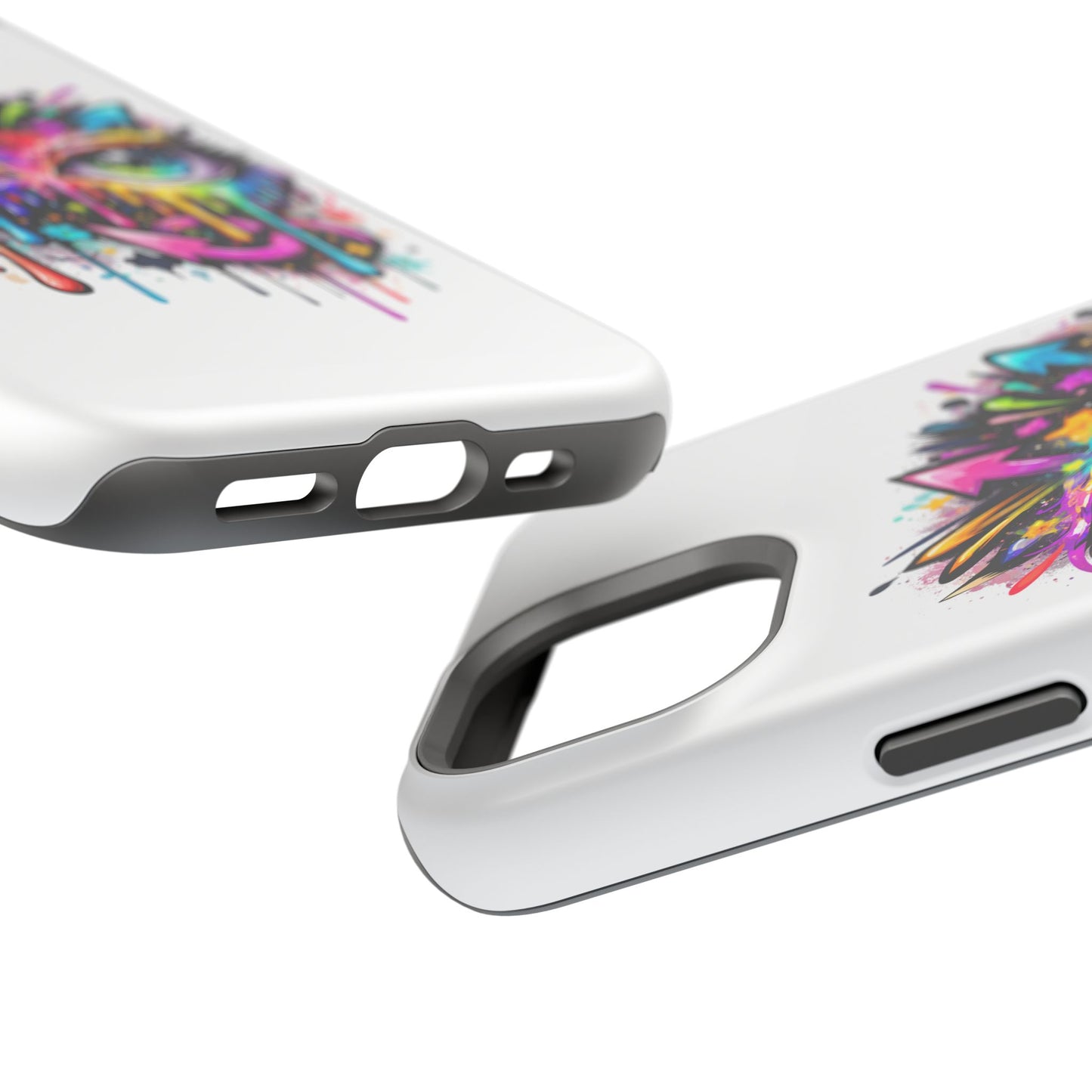 Magnetic Impact-Resistant Case — Colorful Dripping Owl Phone Cover