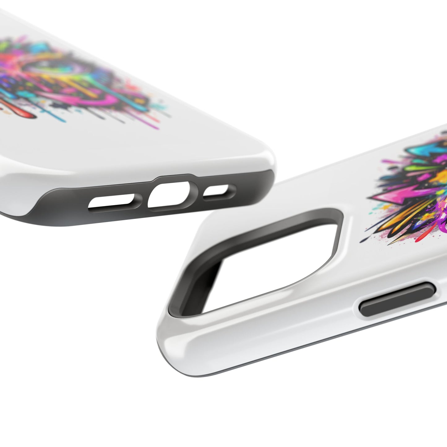 Magnetic Impact-Resistant Case — Colorful Dripping Owl Phone Cover