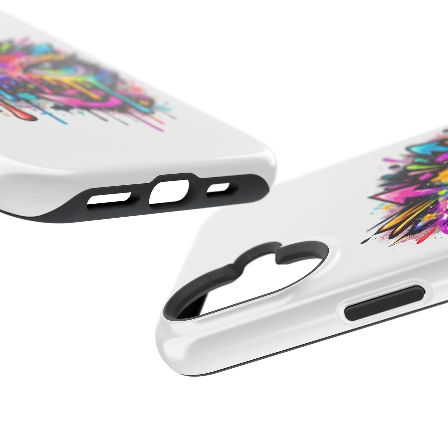 Magnetic Impact-Resistant Case — Colorful Dripping Owl Phone Cover