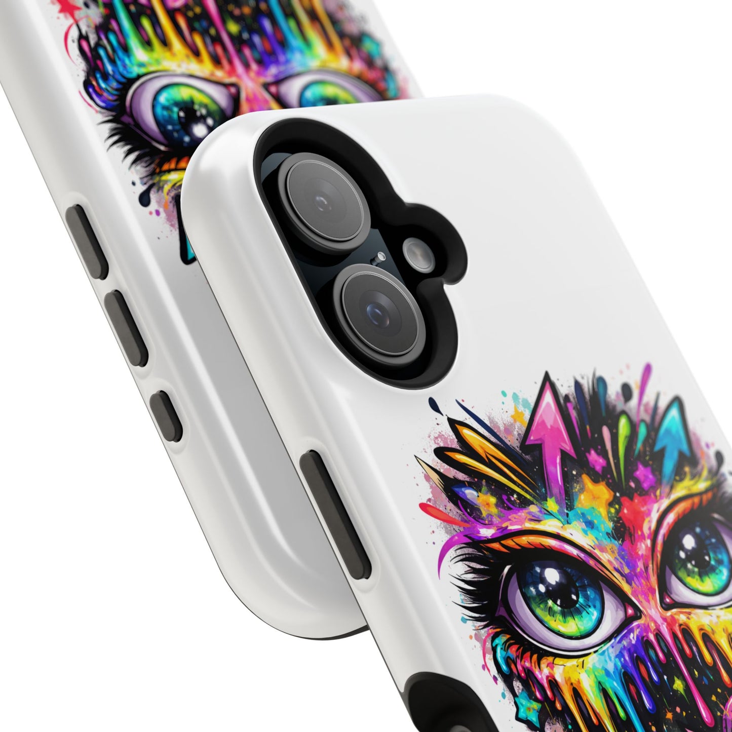 Magnetic Impact-Resistant Case — Colorful Dripping Owl Phone Cover