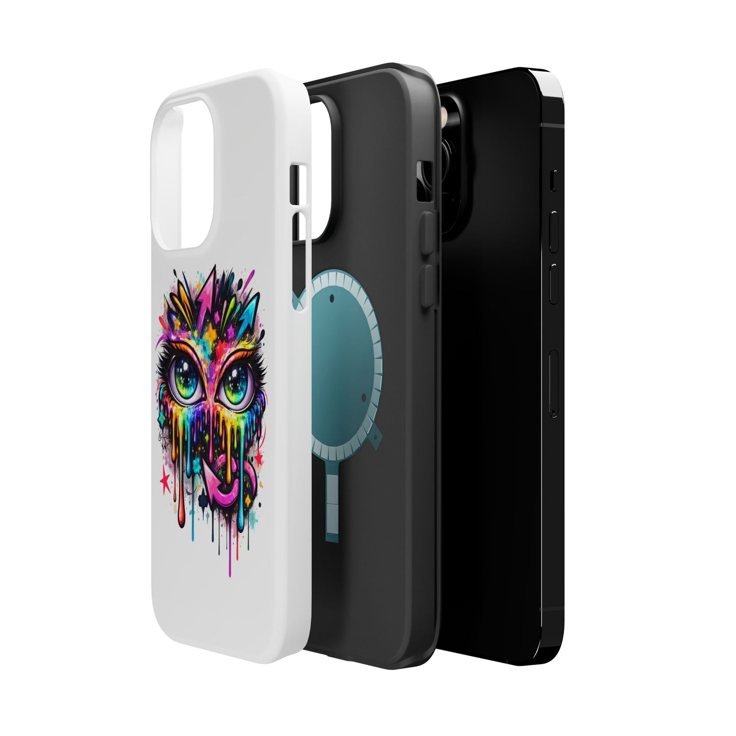 Magnetic Impact-Resistant Case — Colorful Dripping Owl Phone Cover