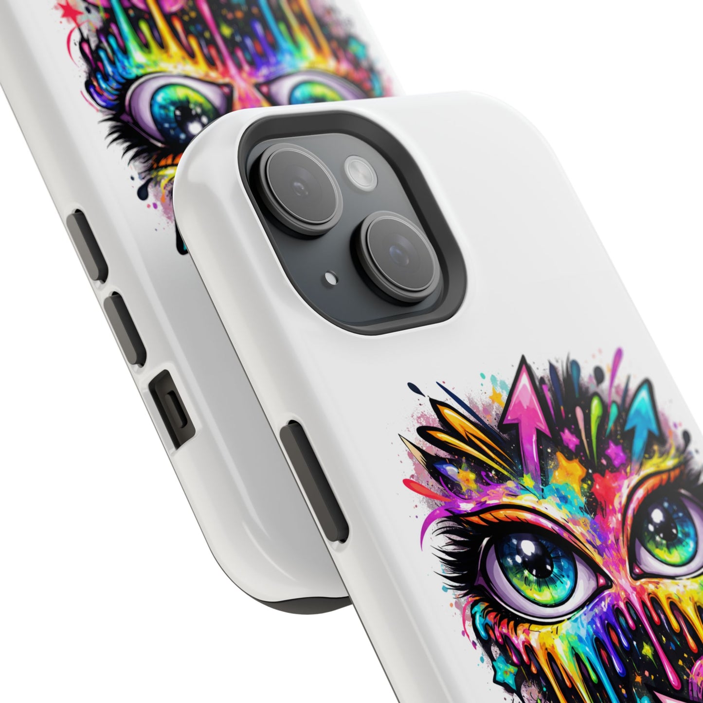 Magnetic Impact-Resistant Case — Colorful Dripping Owl Phone Cover