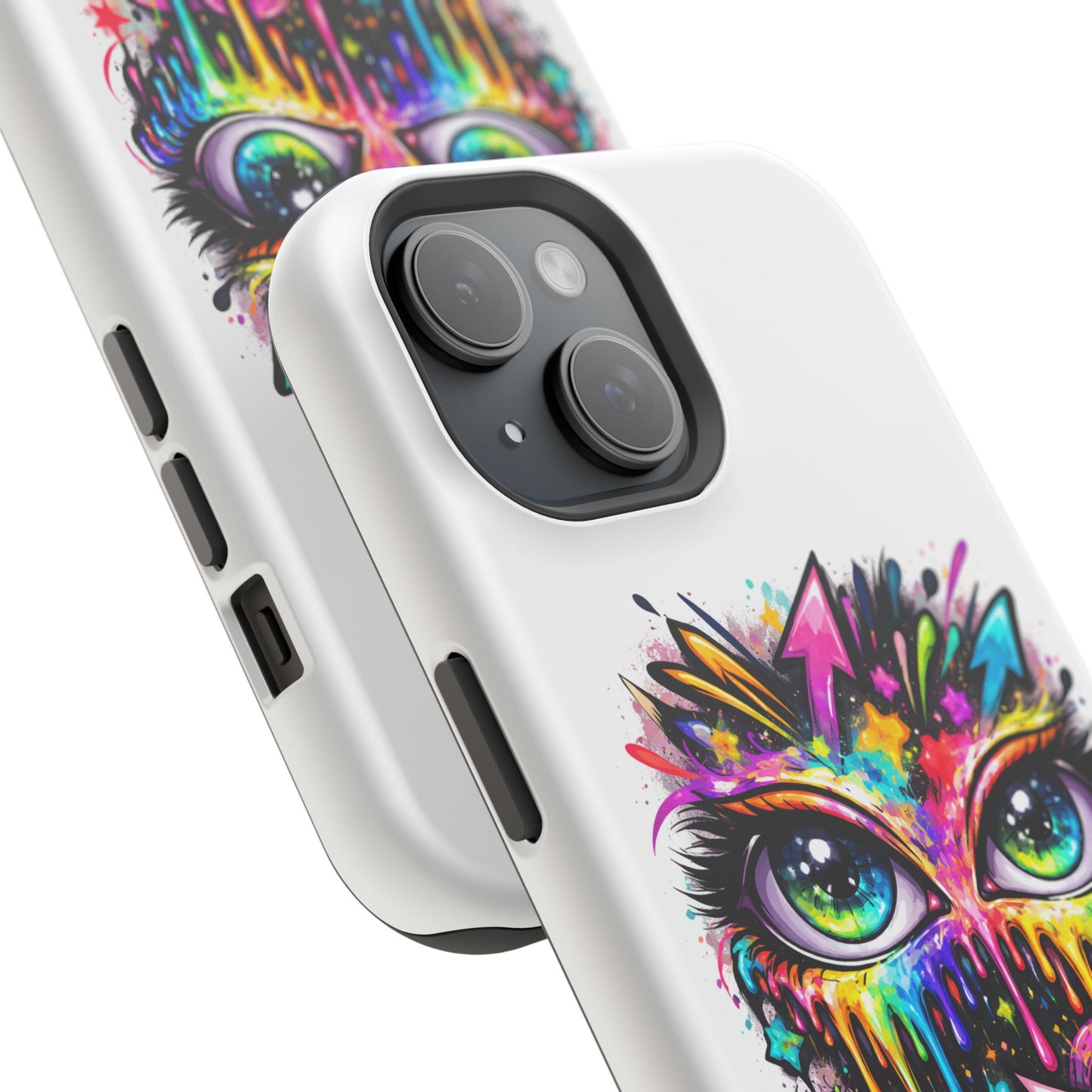 Magnetic Impact-Resistant Case — Colorful Dripping Owl Phone Cover