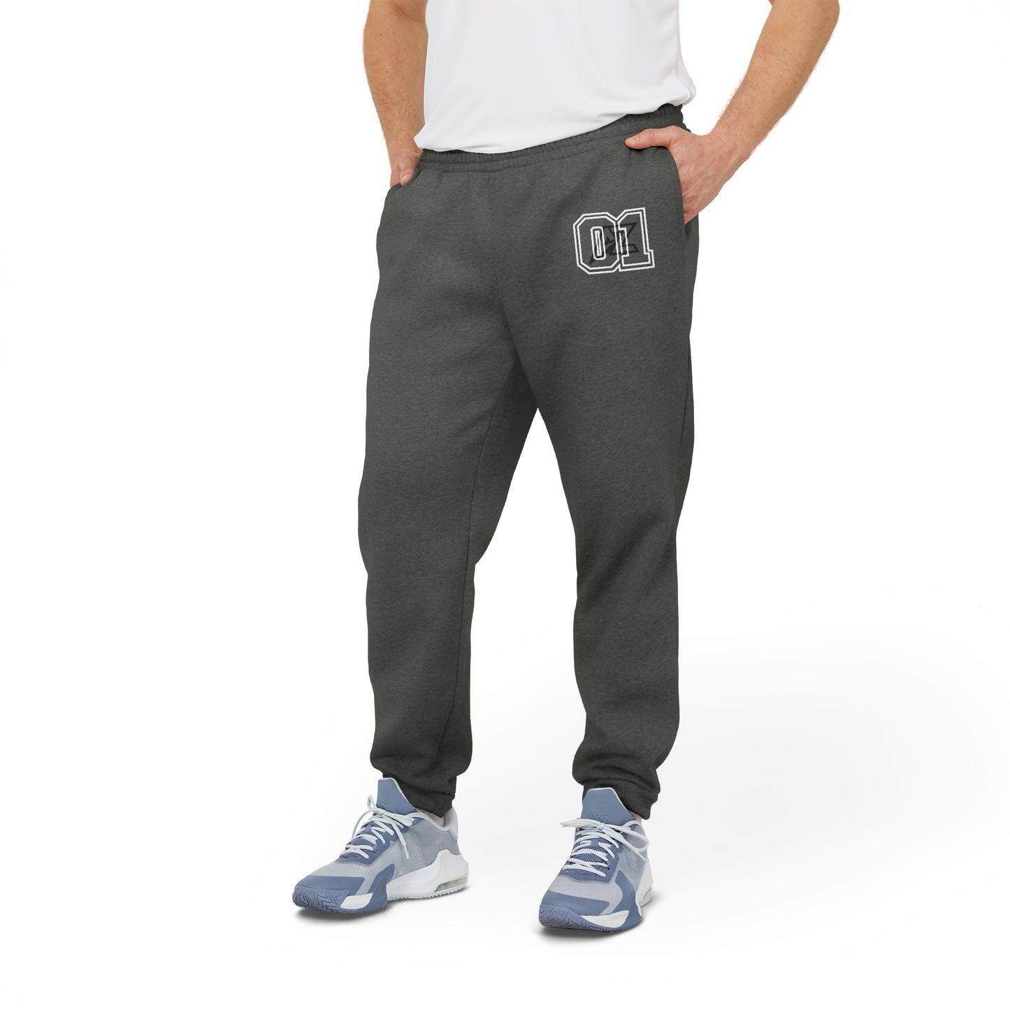 Adidas Fleece Joggers with AZ Logo – Lightweight Athletic Sweatpants