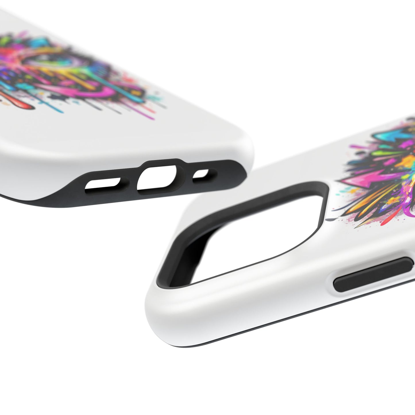 Magnetic Impact-Resistant Case — Colorful Dripping Owl Phone Cover