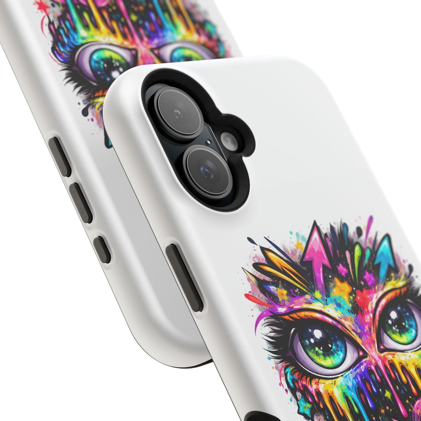 Magnetic Impact-Resistant Case — Colorful Dripping Owl Phone Cover