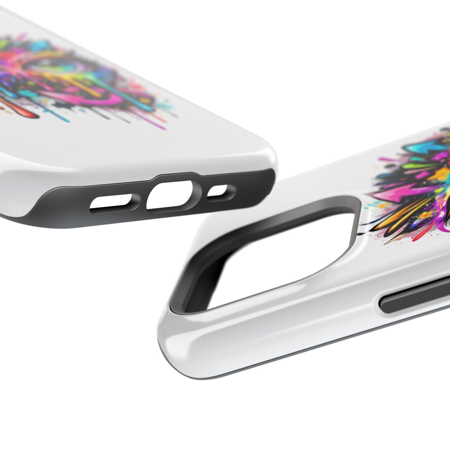 Magnetic Impact-Resistant Case — Colorful Dripping Owl Phone Cover