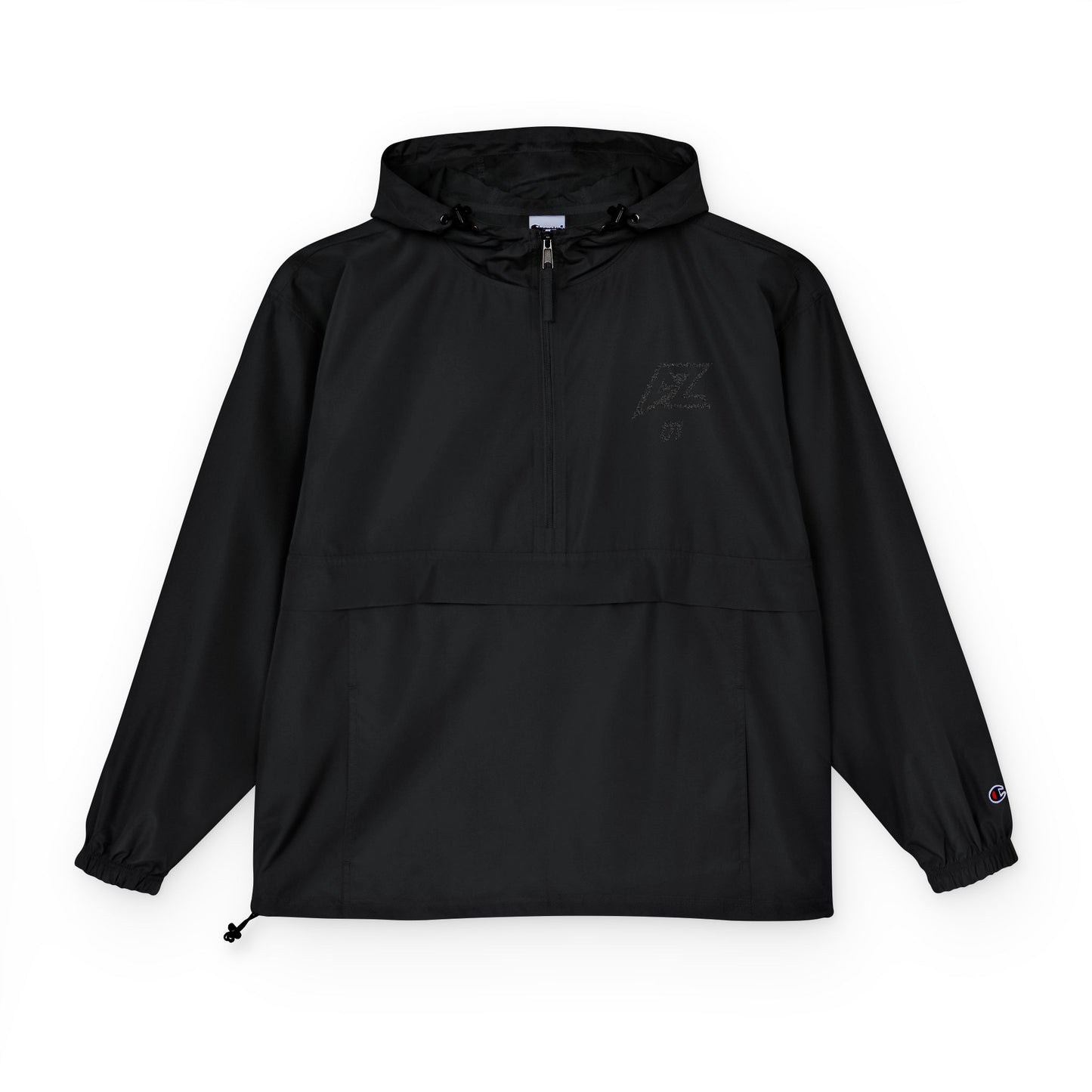 Champion Packable Anorak Jacket with AZ 01 Logo – Lightweight Hooded Windbreaker