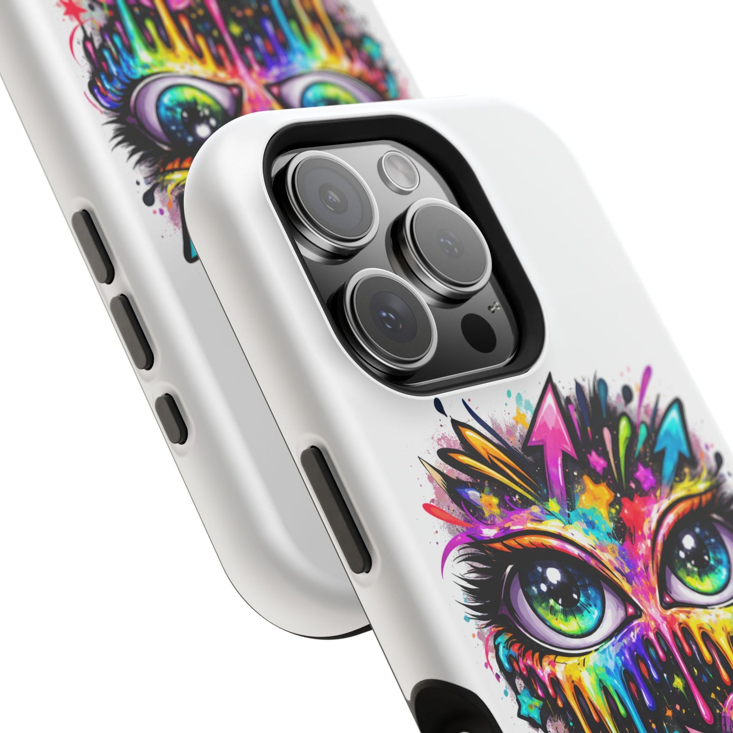 Magnetic Impact-Resistant Case — Colorful Dripping Owl Phone Cover