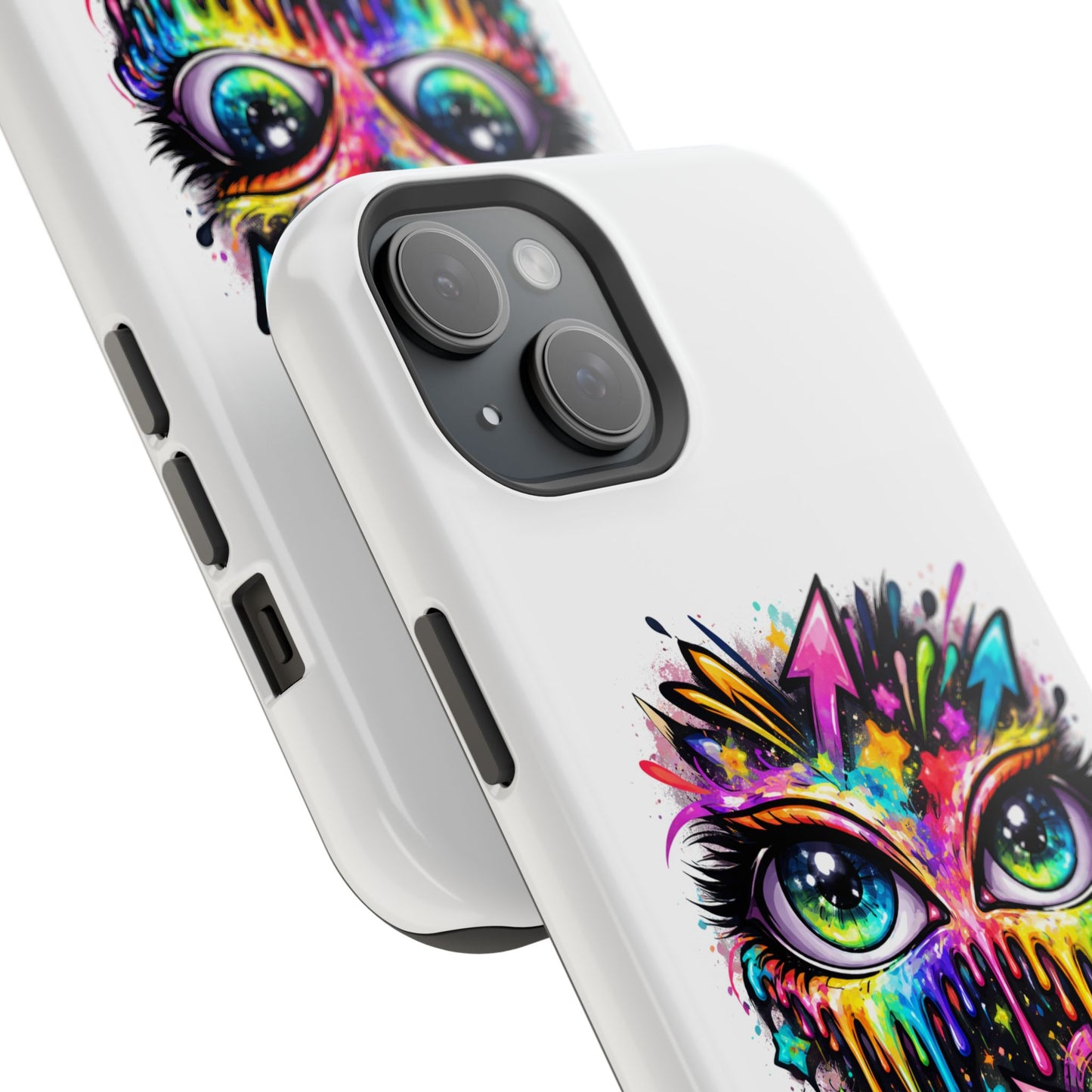 Magnetic Impact-Resistant Case — Colorful Dripping Owl Phone Cover
