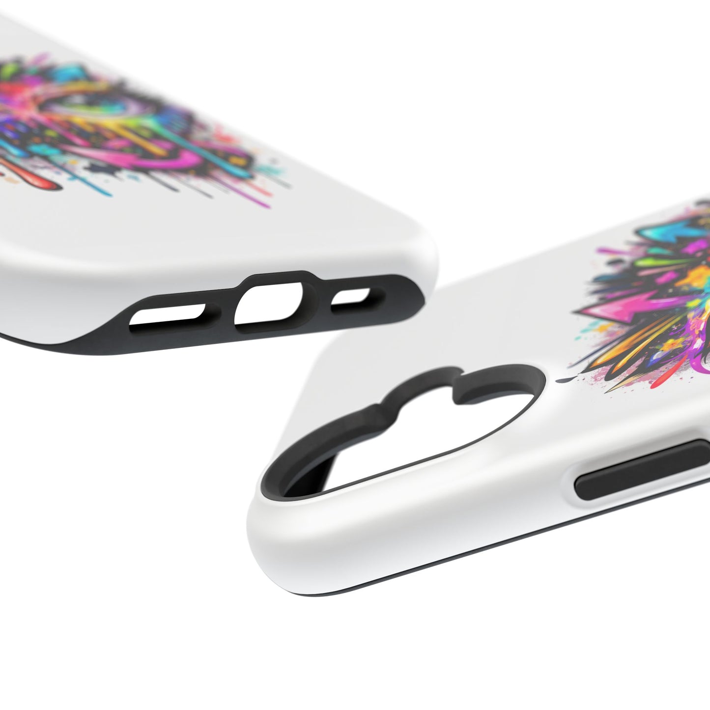 Magnetic Impact-Resistant Case — Colorful Dripping Owl Phone Cover