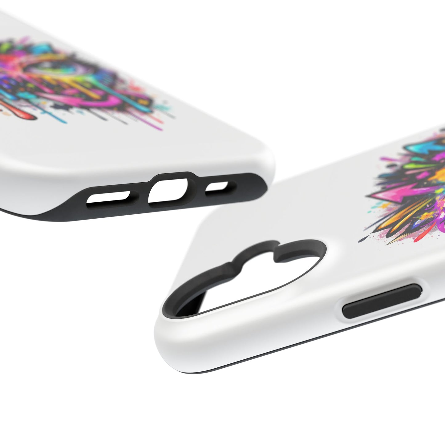 Magnetic Impact-Resistant Case — Colorful Dripping Owl Phone Cover