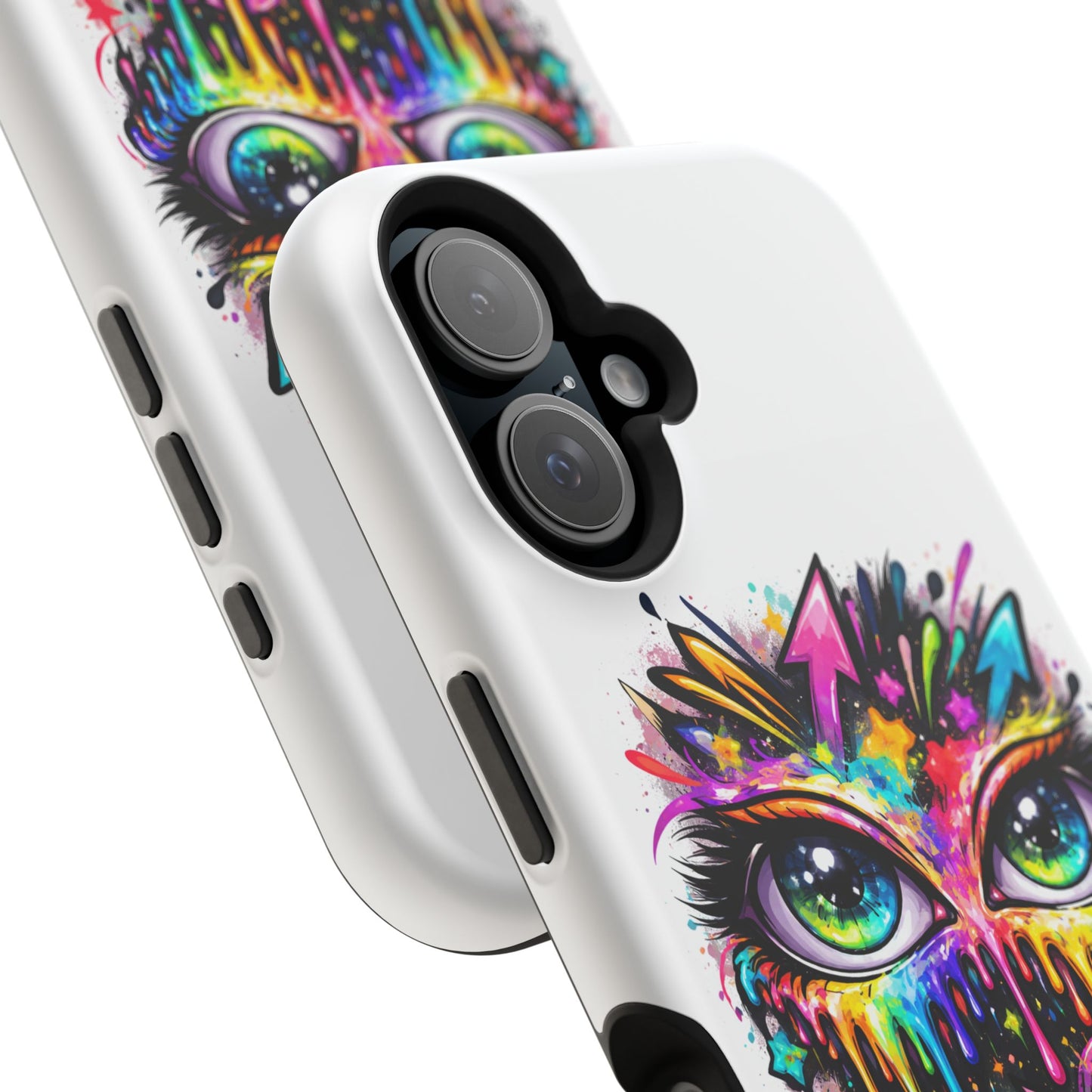 Magnetic Impact-Resistant Case — Colorful Dripping Owl Phone Cover