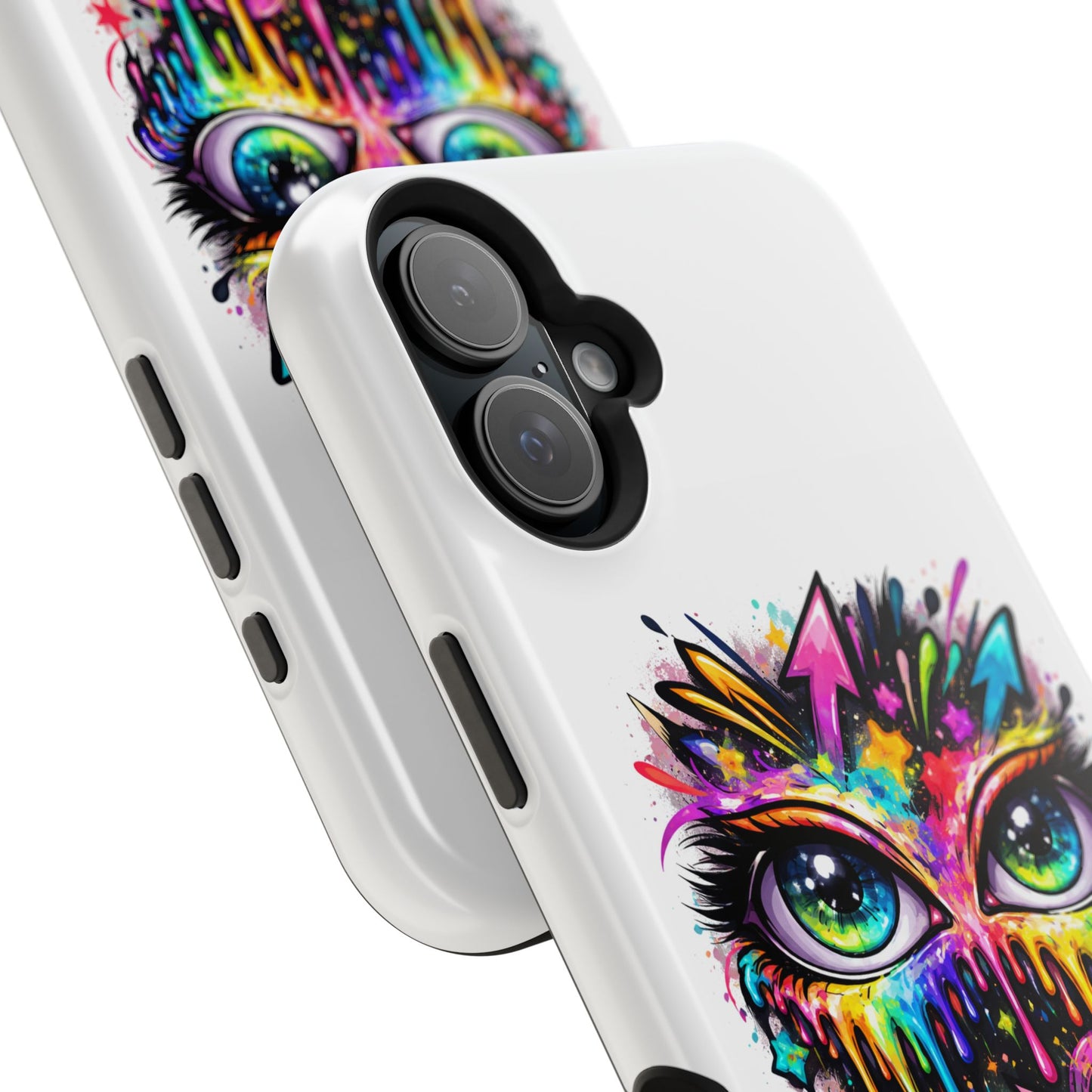 Magnetic Impact-Resistant Case — Colorful Dripping Owl Phone Cover
