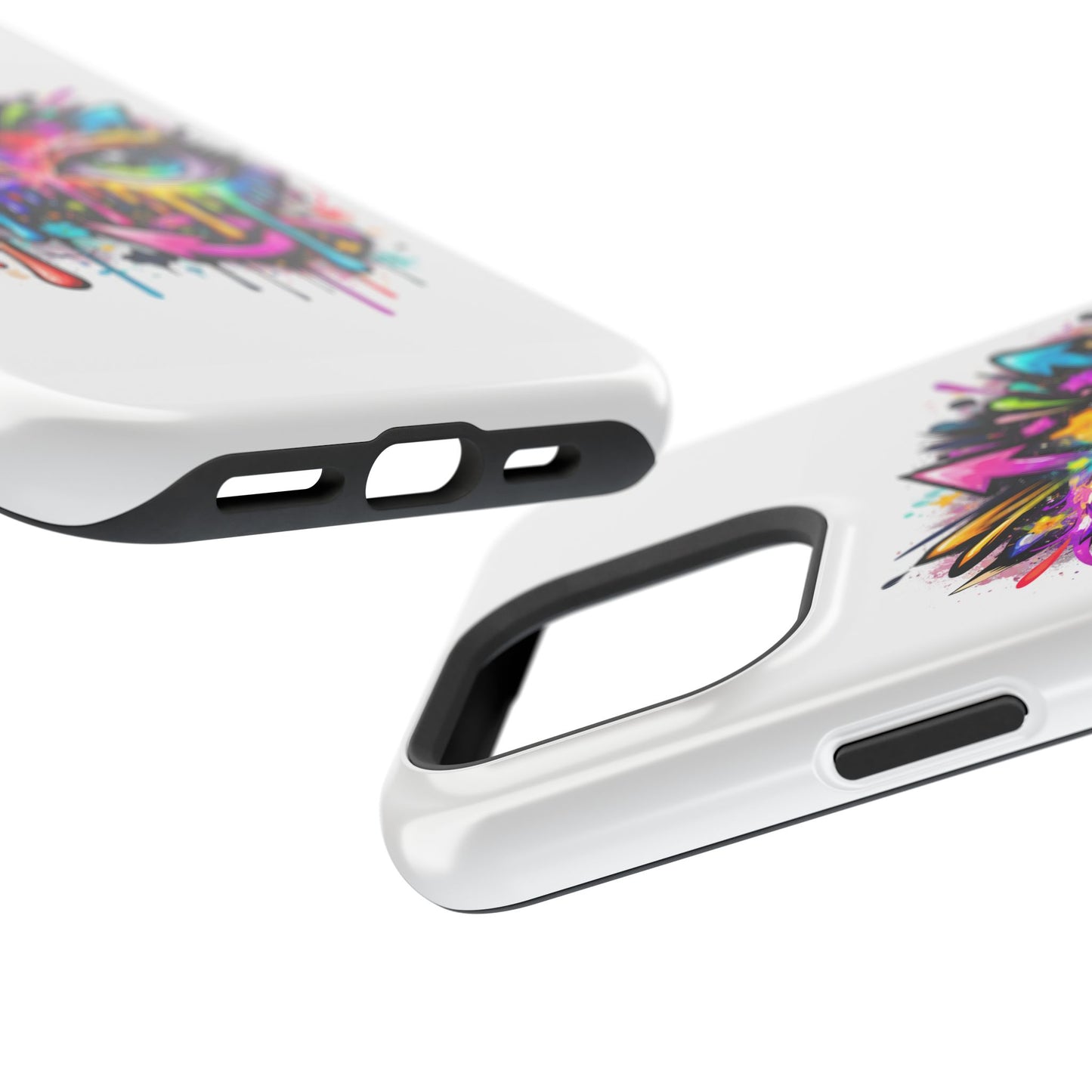 Magnetic Impact-Resistant Case — Colorful Dripping Owl Phone Cover