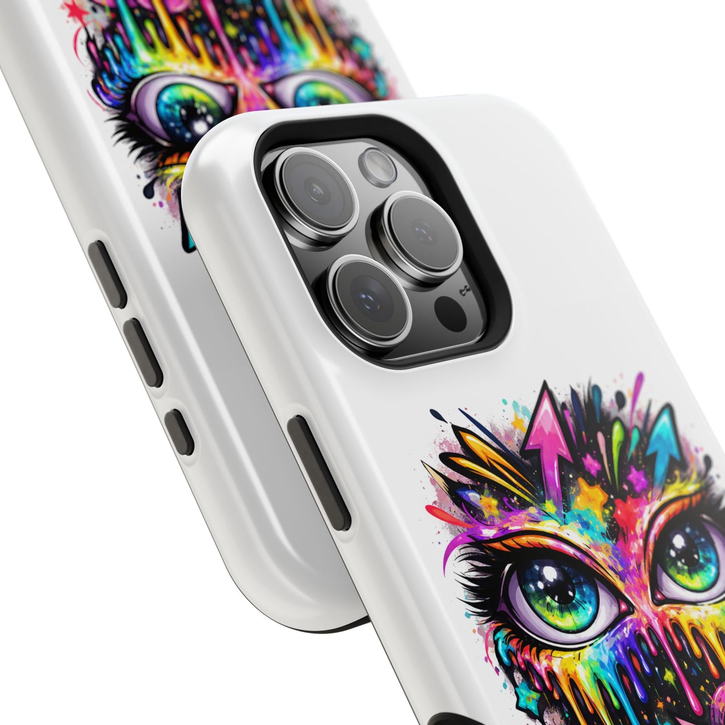 Magnetic Impact-Resistant Case — Colorful Dripping Owl Phone Cover