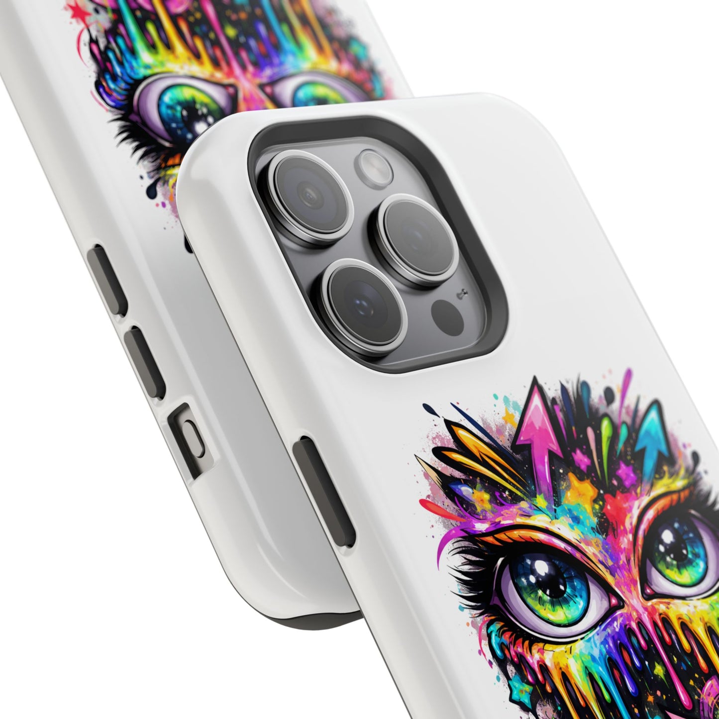 Magnetic Impact-Resistant Case — Colorful Dripping Owl Phone Cover