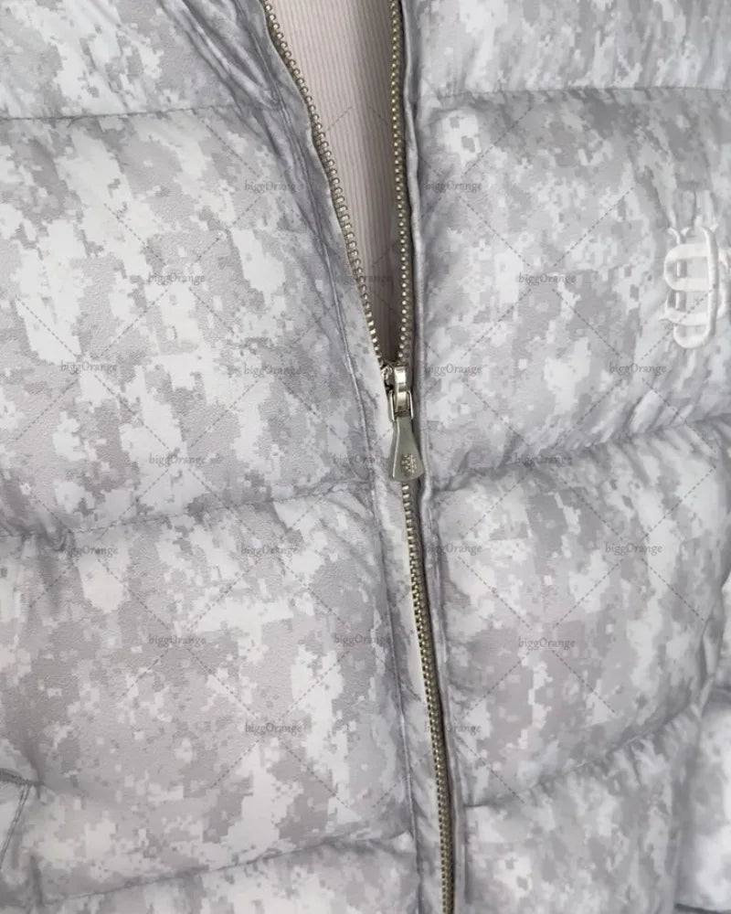 Men’s Quilted Winter Jacket with Hood – Relaxed Fit Streetwear Style